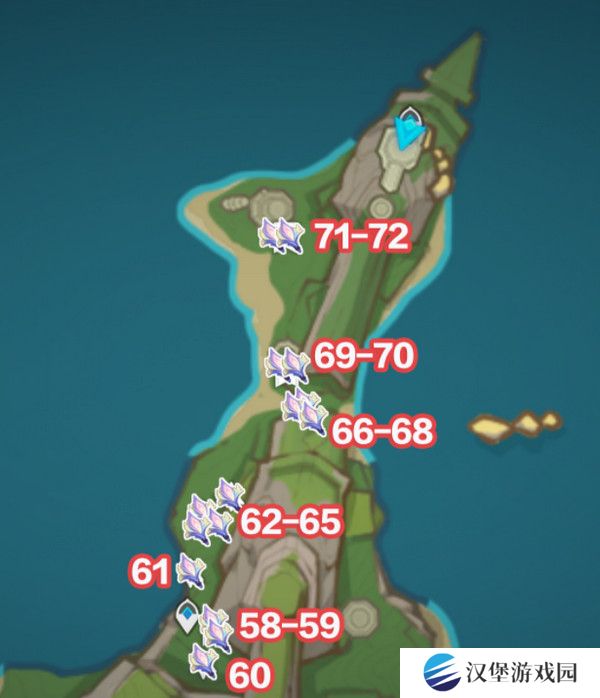 原神微光角菌材料采集路线 72个微光角菌材料在哪里[多图]图片5