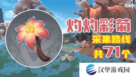 原神灼灼彩菊最新收集位置大全 71个灼灼彩菊在哪里[多图]